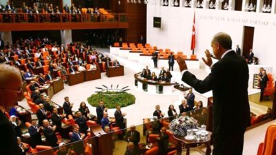 AKP'li Cumhurbaşkanı Recep Tayyip Erdoğan, TBMM'deki 23 Nisan özel oturumuna